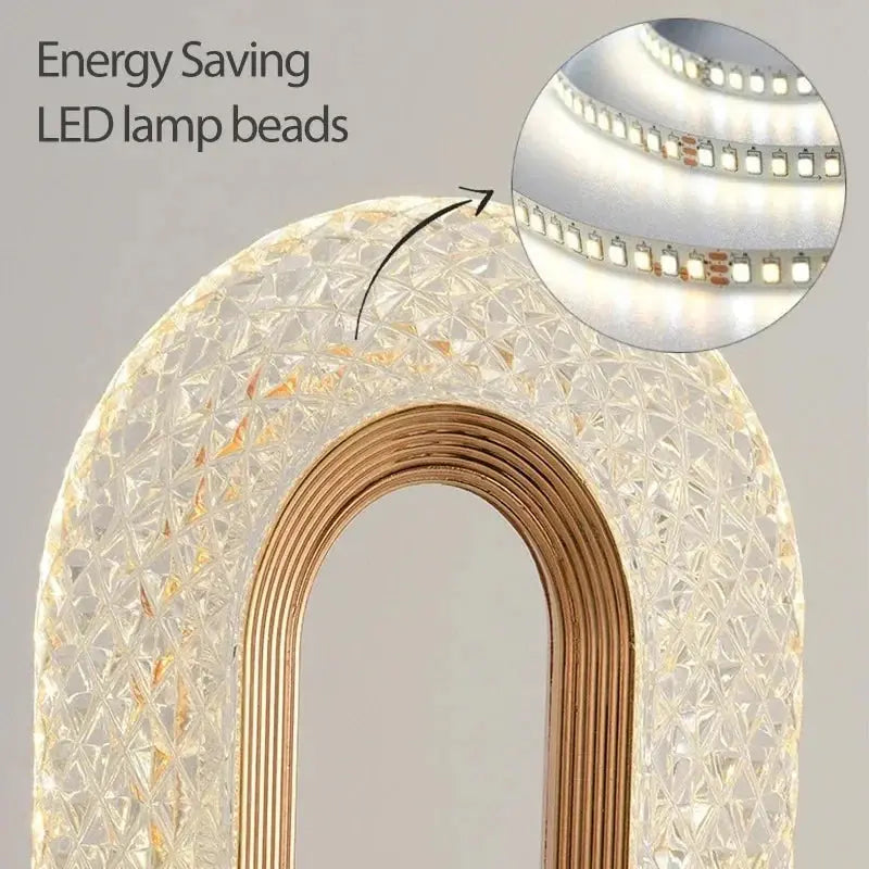 Realistic 3D moon effect crystal lamp on USB base