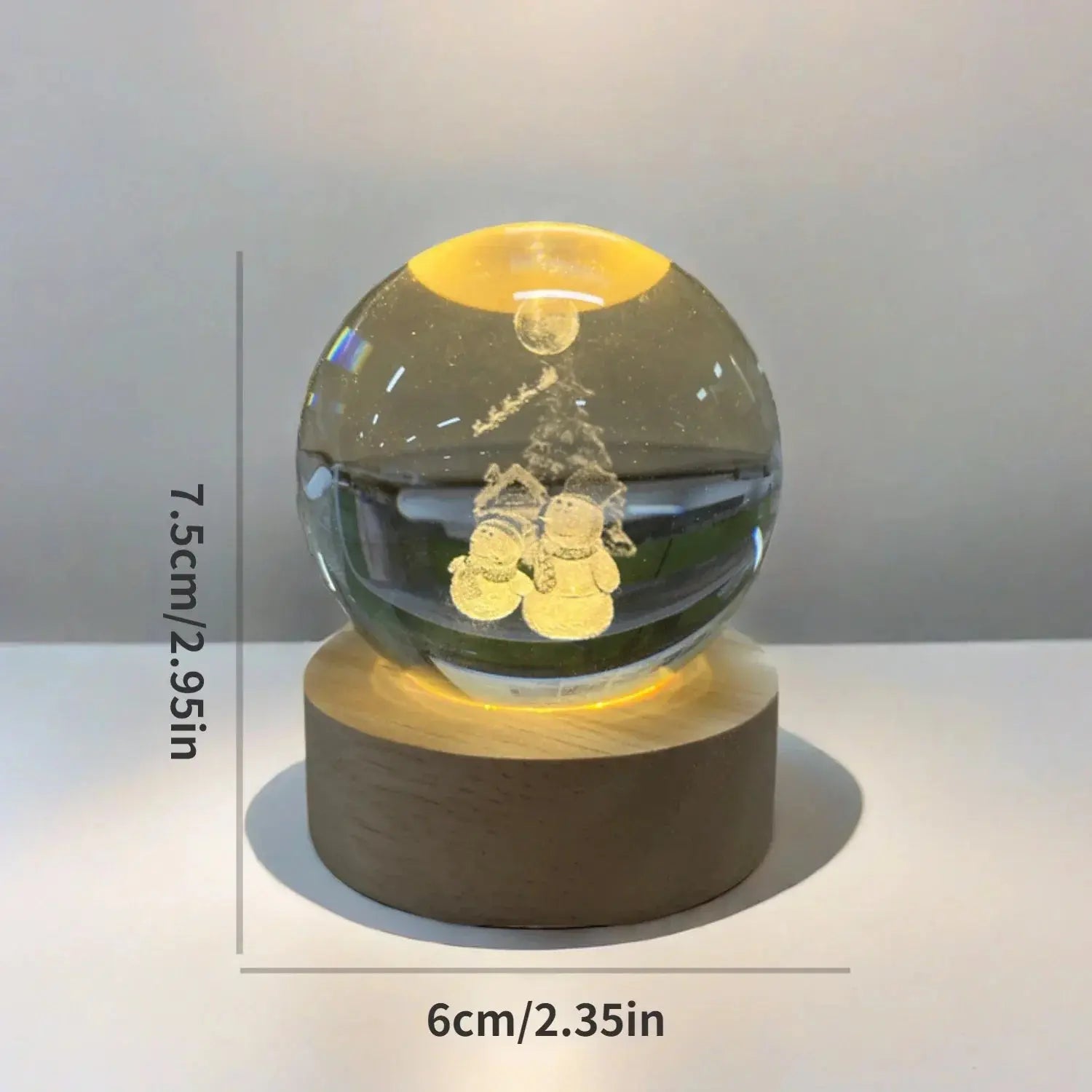 Galaxy crystal lamp with soft LED glow for bedrooms and desks