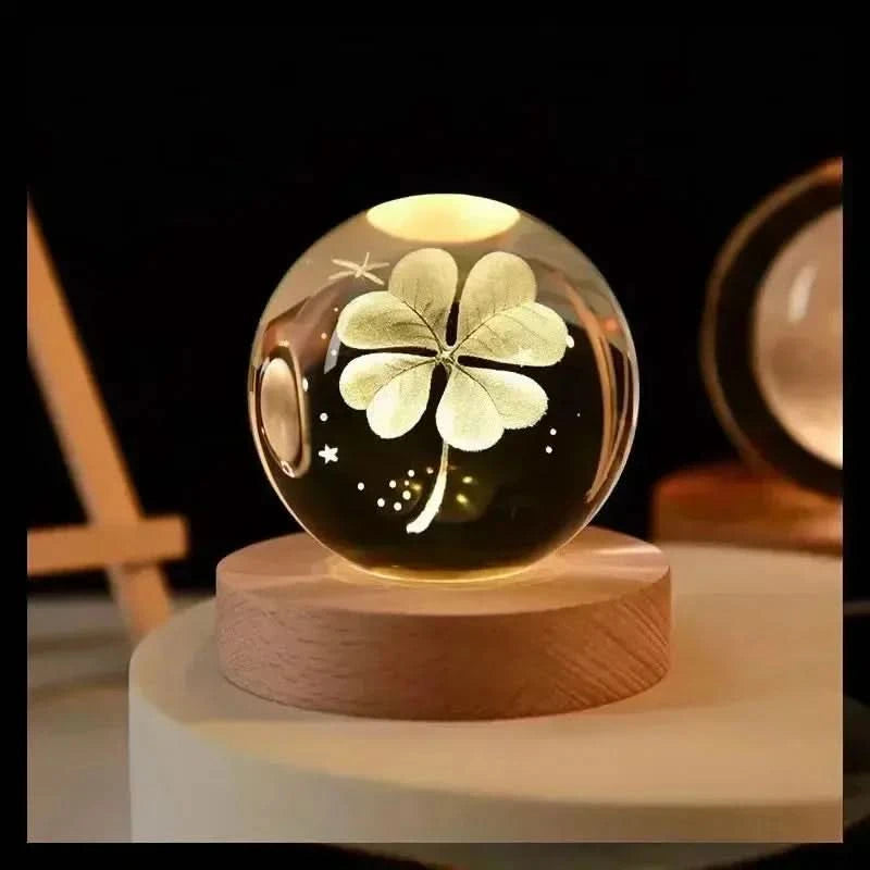 3D Galaxy Crystal Ball Night Light – LED Bedside Lamp with Planet Design arthaya