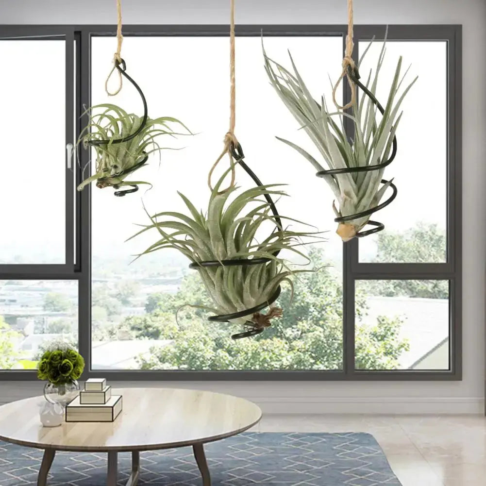 Hanging plant holder set for indoor or balcony use

