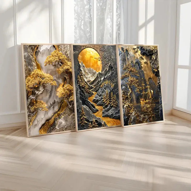 Luxury minimalist wall art inspired by Asian design