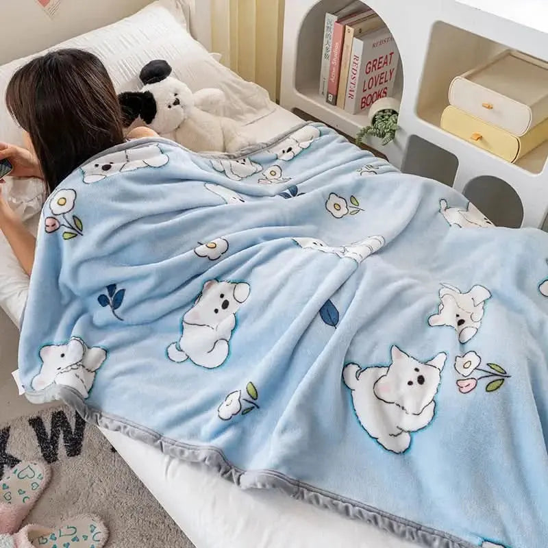 Capybara-inspired blanket perfect for snuggling or decorating a reading nook.

