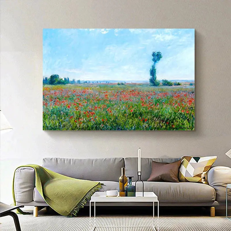 Nature landscape canvas art in Monet’s brush style

