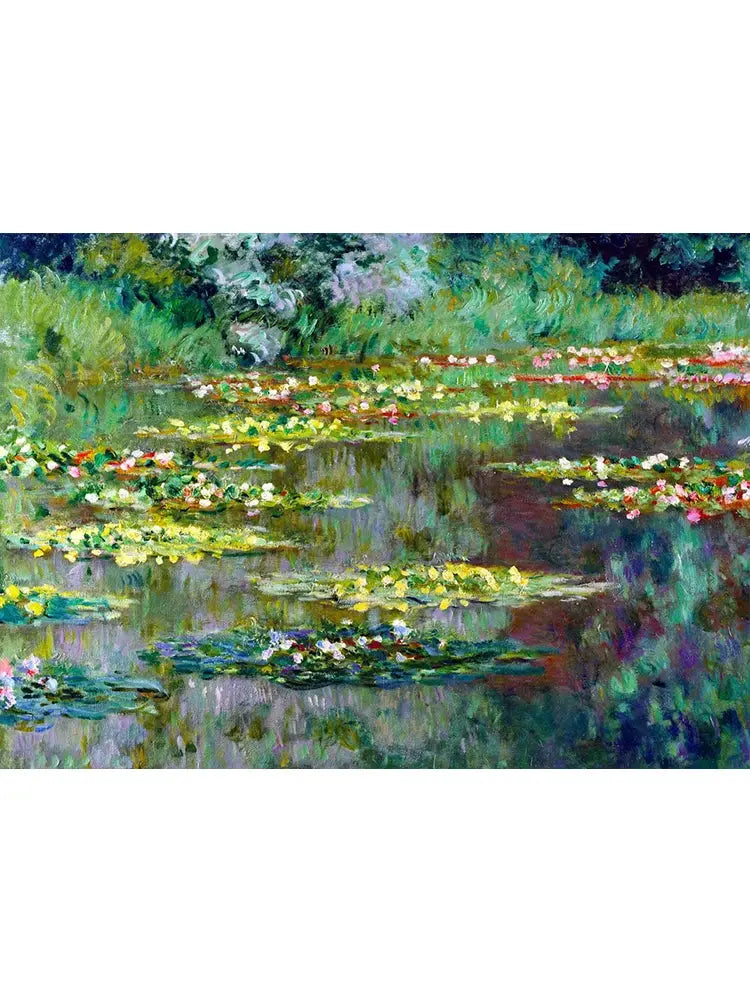 Claude Monet-inspired modern canvas painting

