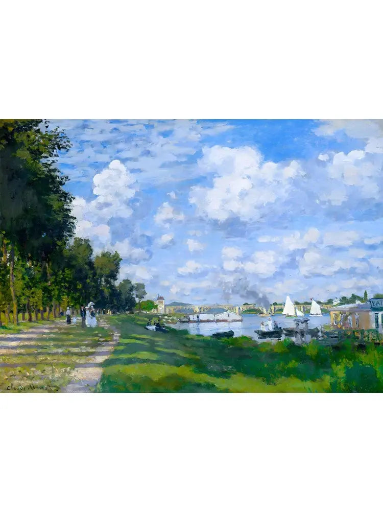 Soft landscape painting in impressionist style