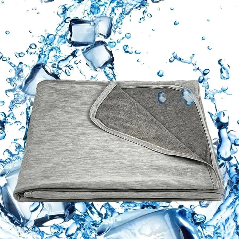 Breathable cooling blanket made with cool touch fibre, perfect for summer nights.