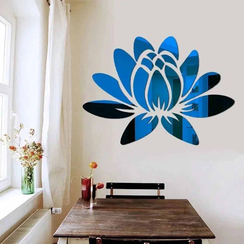 Spiritual lotus wall decoration for yoga room