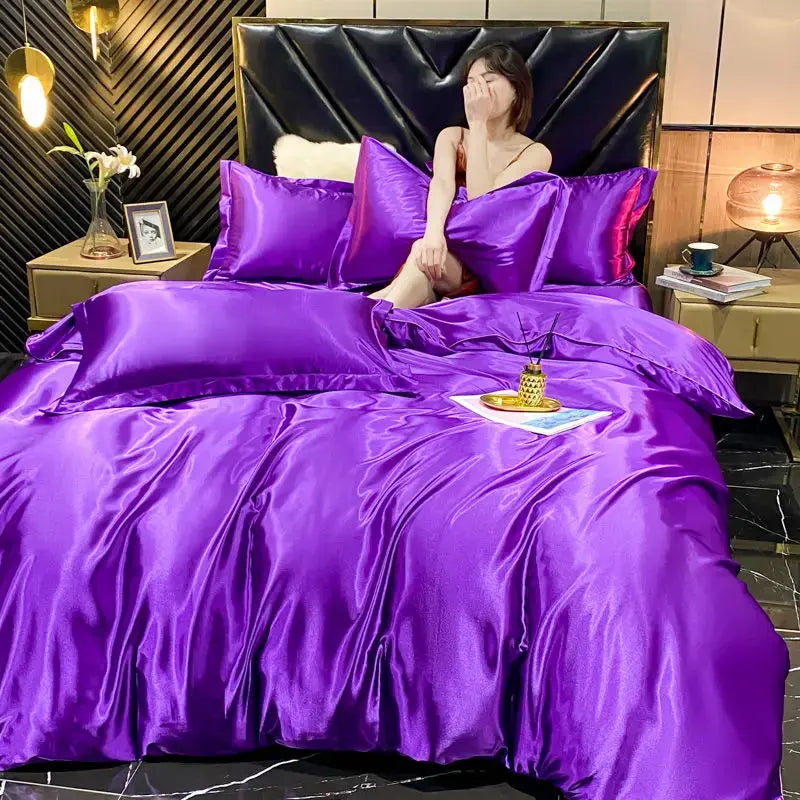 Smooth rayon sheet set for elegant bedrooms