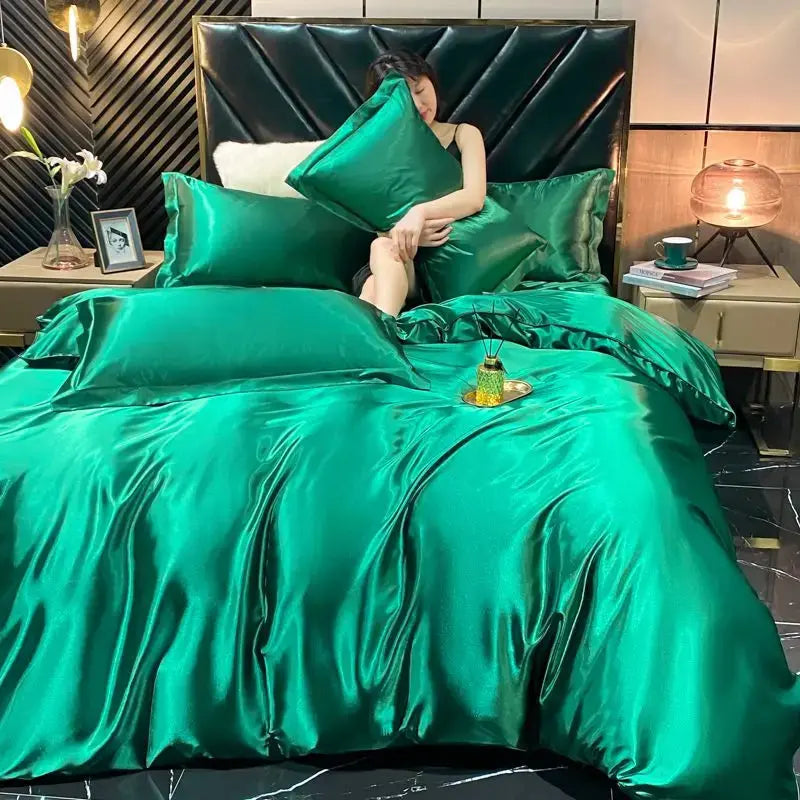 Rayon silk bed linen with luxury look and feel

