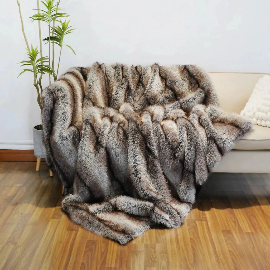 Premium sofa blanket with elegant design
