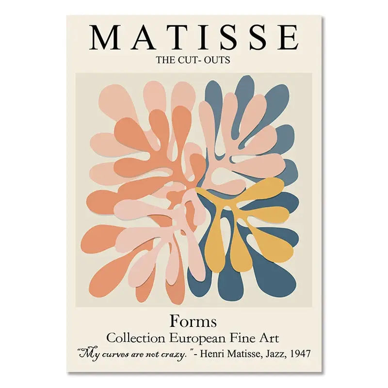 Contemporary abstract poster for stylish home decor