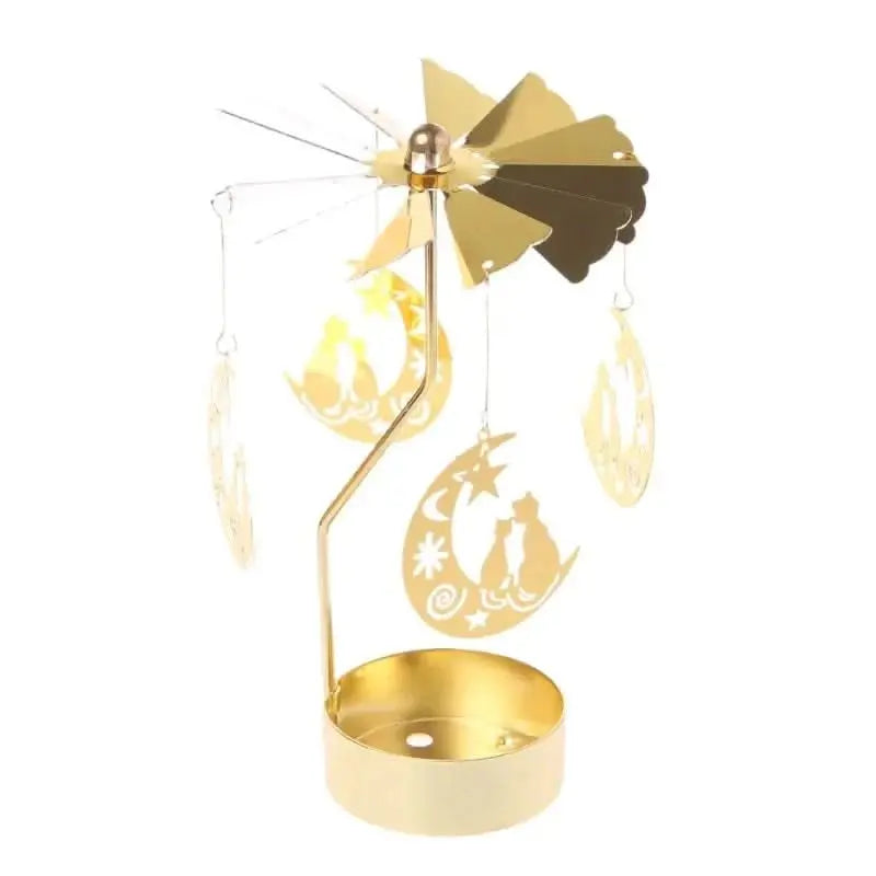  Rotating candle carousel designed for memorable occasions, from weddings to holiday dinners.