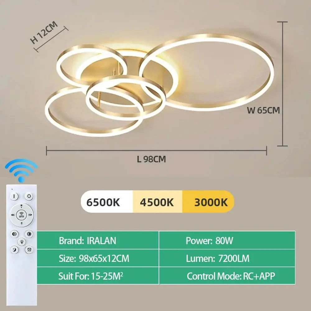 Modern LED Ceiling Chandelier Lighting For Home Living Study Room Bedroom Dimmable Ceiling lamp Indoor Lighting decoration Lamps ARTHAYA