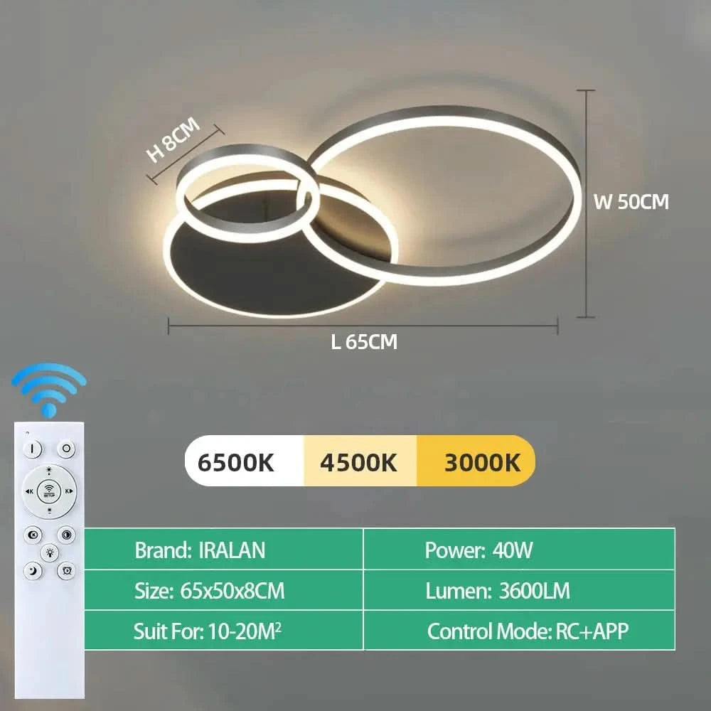 Modern LED Ceiling Chandelier Lighting For Home Living Study Room Bedroom Dimmable Ceiling lamp Indoor Lighting decoration Lamps ARTHAYA