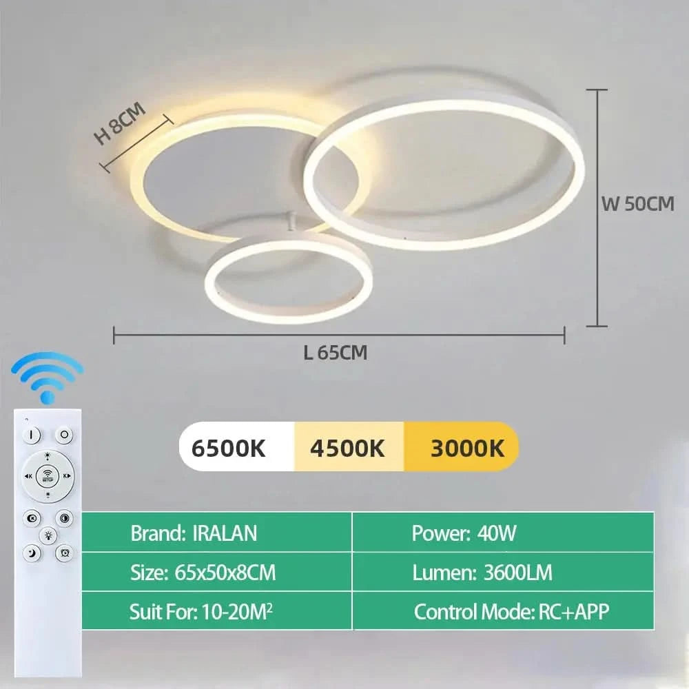 Modern LED Ceiling Chandelier Lighting For Home Living Study Room Bedroom Dimmable Ceiling lamp Indoor Lighting decoration Lamps ARTHAYA