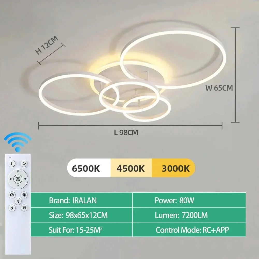 Modern LED Ceiling Chandelier Lighting For Home Living Study Room Bedroom Dimmable Ceiling lamp Indoor Lighting decoration Lamps ARTHAYA