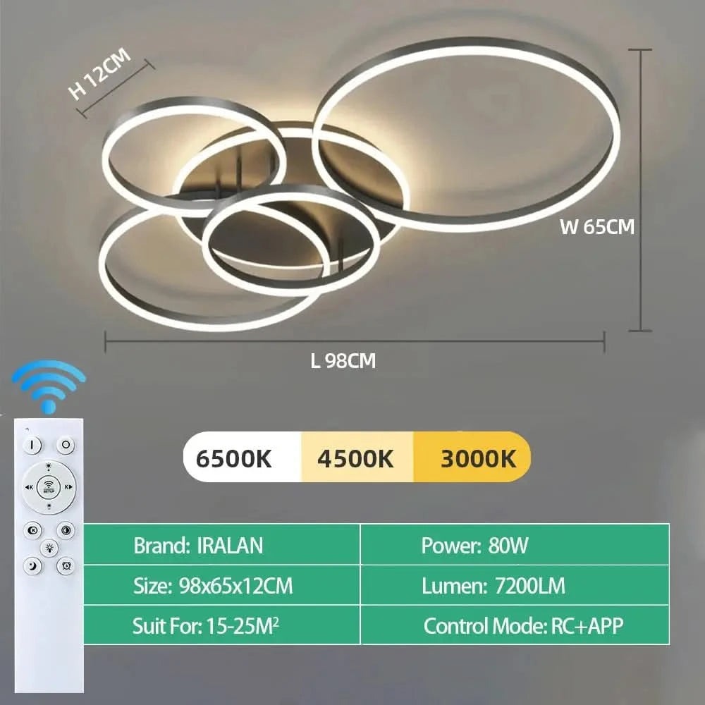 Modern LED Ceiling Chandelier Lighting For Home Living Study Room Bedroom Dimmable Ceiling lamp Indoor Lighting decoration Lamps ARTHAYA