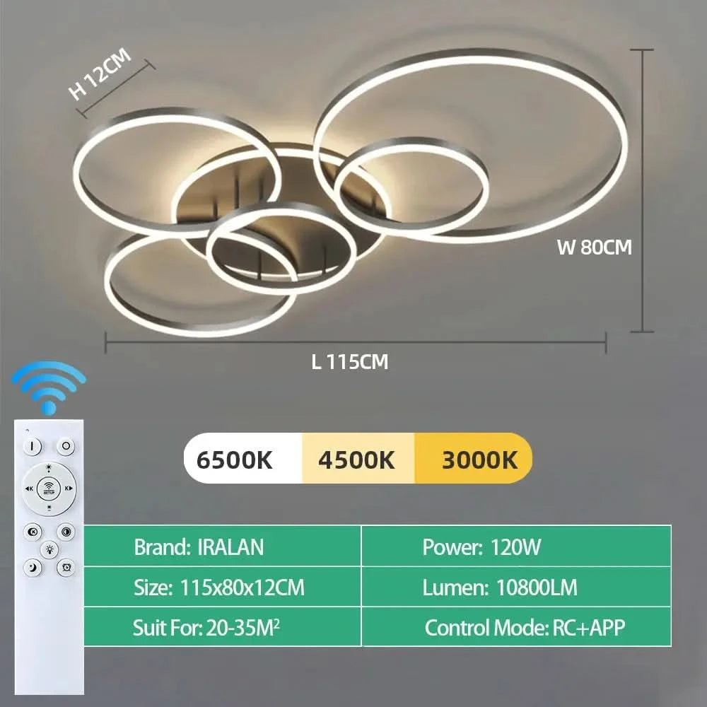 Modern LED Ceiling Chandelier Lighting For Home Living Study Room Bedroom Dimmable Ceiling lamp Indoor Lighting decoration Lamps ARTHAYA
