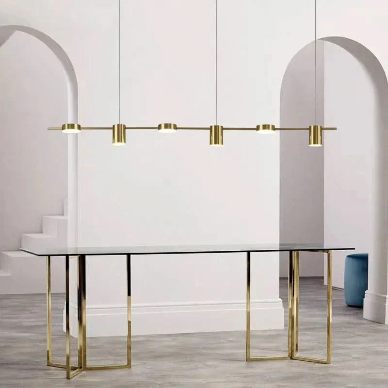 Modern LED Ceiling Chandelier – Dimmable Hanging Light Fixture for Living Room, Dining Table & Kitchen ARTHAYA