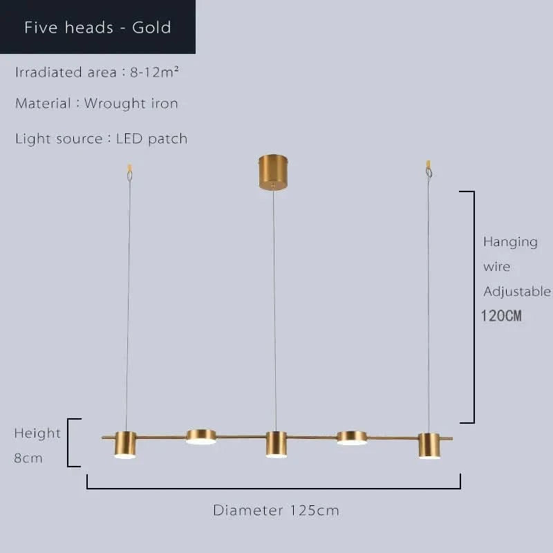 Modern LED Ceiling Chandelier – Dimmable Hanging Light Fixture for Living Room, Dining Table & Kitchen ARTHAYA