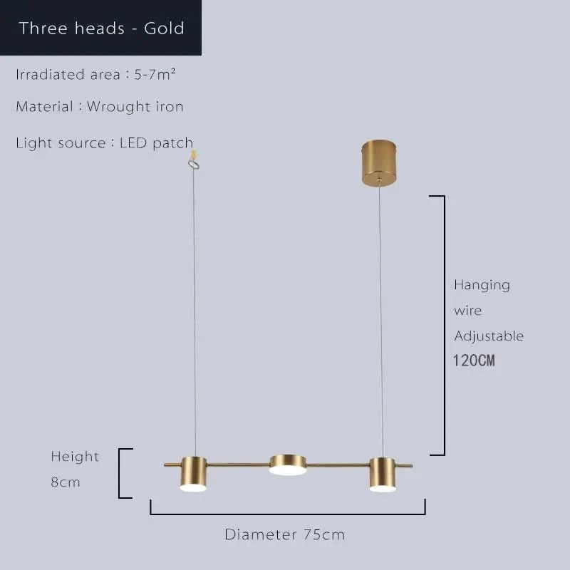 Modern LED Ceiling Chandelier – Dimmable Hanging Light Fixture for Living Room, Dining Table & Kitchen ARTHAYA
