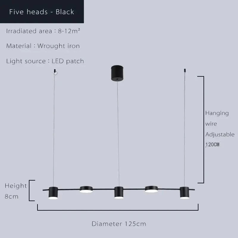 Modern LED Ceiling Chandelier – Dimmable Hanging Light Fixture for Living Room, Dining Table & Kitchen ARTHAYA