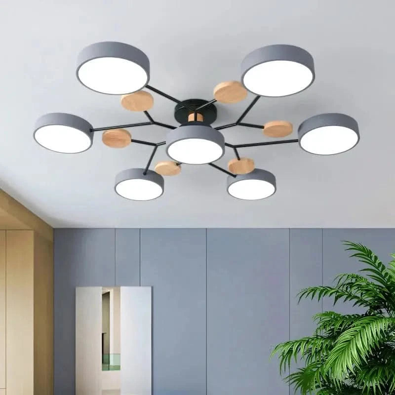 Modern LED Chandelier – 3 Colour Light Modes for Living Room, Bedroom, Hotel or Apartment Décor ARTHAYA