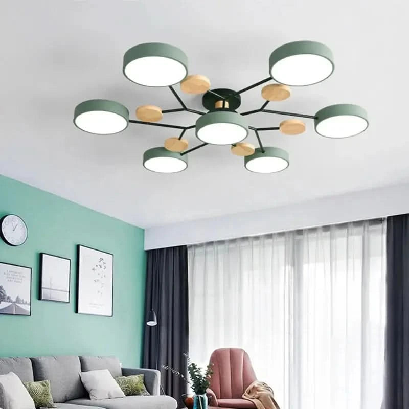 Modern LED Chandelier – 3 Colour Light Modes for Living Room, Bedroom, Hotel or Apartment Décor ARTHAYA