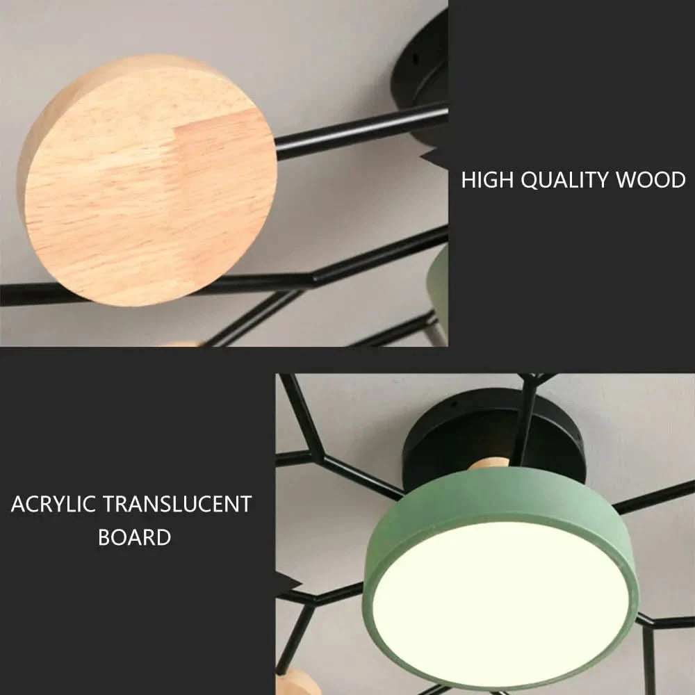 Modern LED Chandelier – 3 Colour Light Modes for Living Room, Bedroom, Hotel or Apartment Décor ARTHAYA