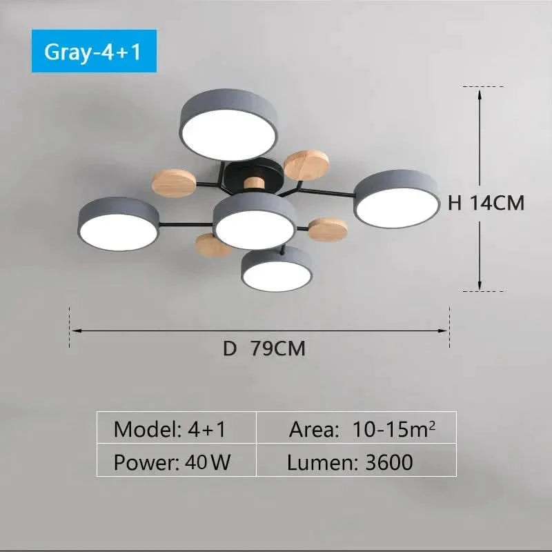 Modern LED Chandelier – 3 Colour Light Modes for Living Room, Bedroom, Hotel or Apartment Décor ARTHAYA
