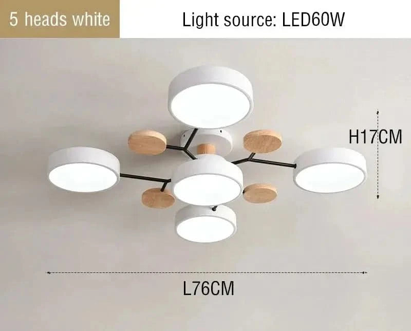 Modern LED Chandelier – 3 Colour Light Modes for Living Room, Bedroom, Hotel or Apartment Décor ARTHAYA