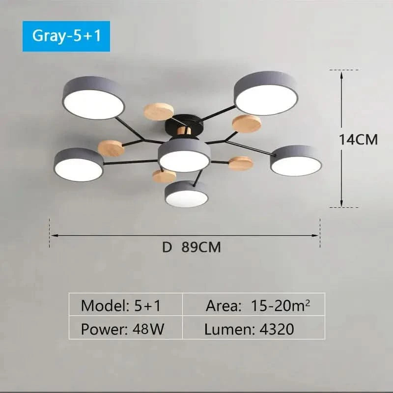 Modern LED Chandelier – 3 Colour Light Modes for Living Room, Bedroom, Hotel or Apartment Décor ARTHAYA