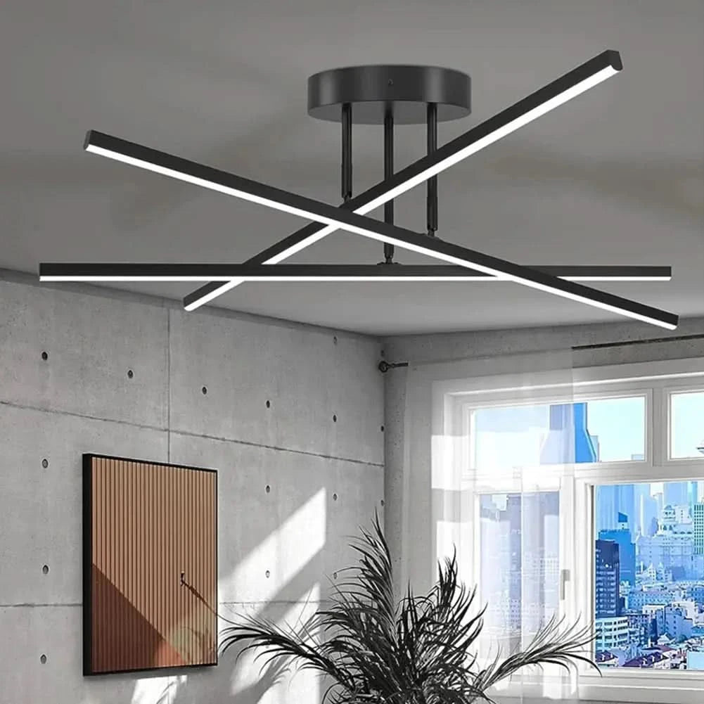 Nordic Modern LED Ceiling Lamp – Minimalist Chandelier Light for Living Room, Dining Room & Bedroom ARTHAYA