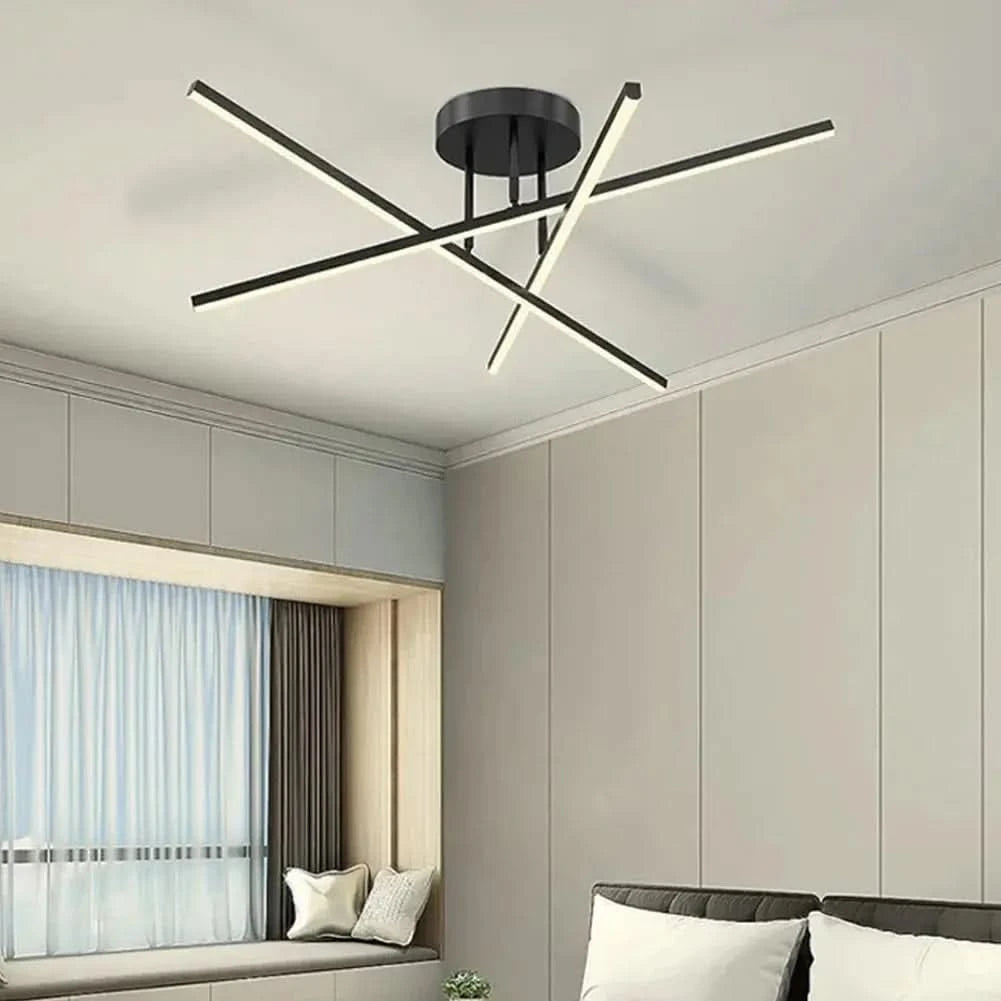 Nordic Modern LED Ceiling Lamp – Minimalist Chandelier Light for Living Room, Dining Room & Bedroom ARTHAYA