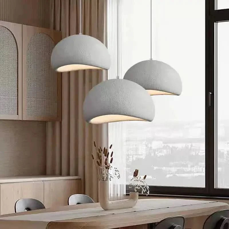 Nordic Wabi-Sabi Ceiling Chandelier – Modern E27 LED Pendant Light for Dining Table, Living Room & Bedroom ARTHAYA