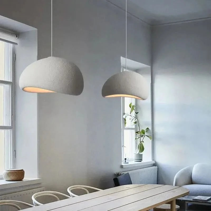 Nordic Wabi-Sabi Ceiling Chandelier – Modern E27 LED Pendant Light for Dining Table, Living Room & Bedroom ARTHAYA