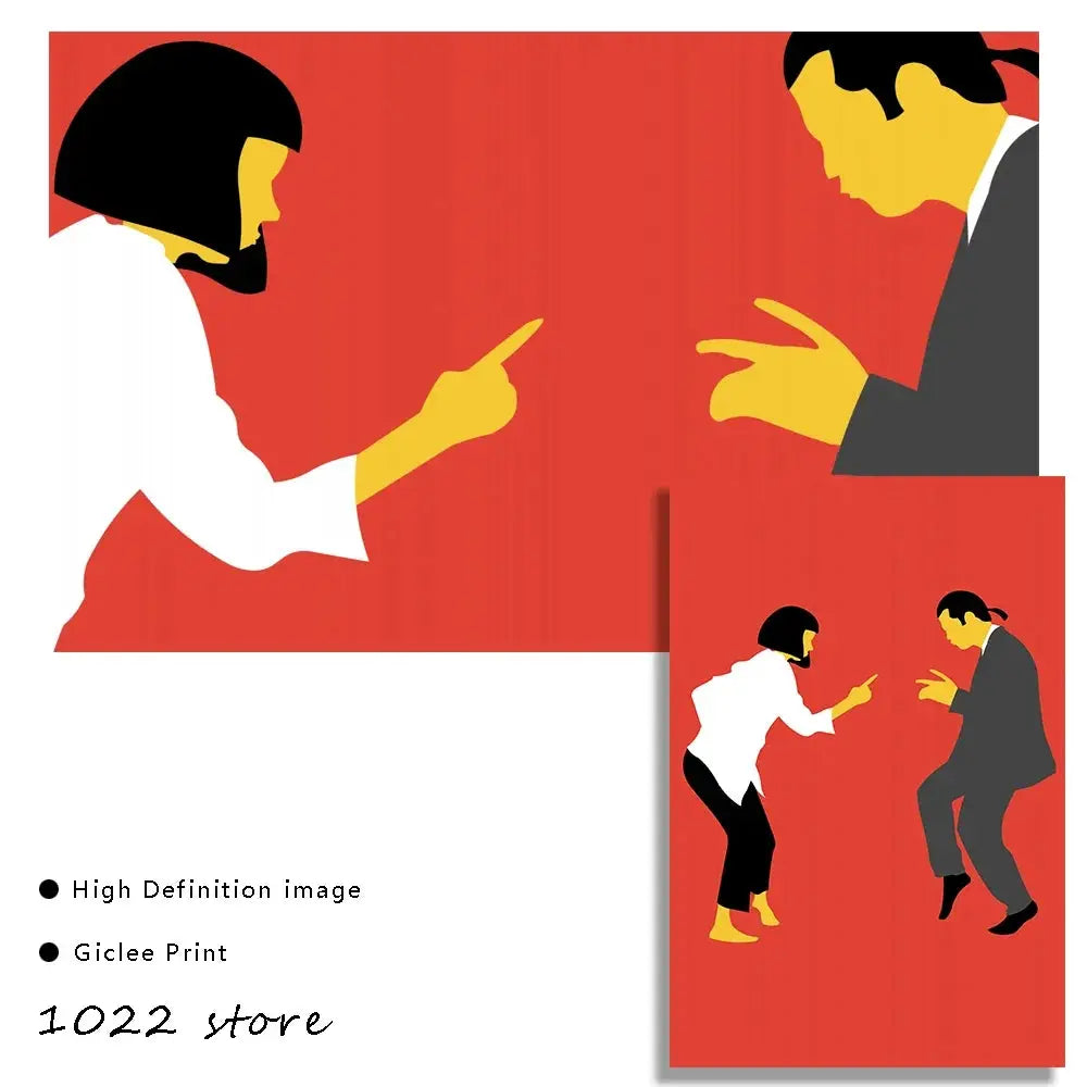 Artistic canvas poster for movie lovers’ interior decor