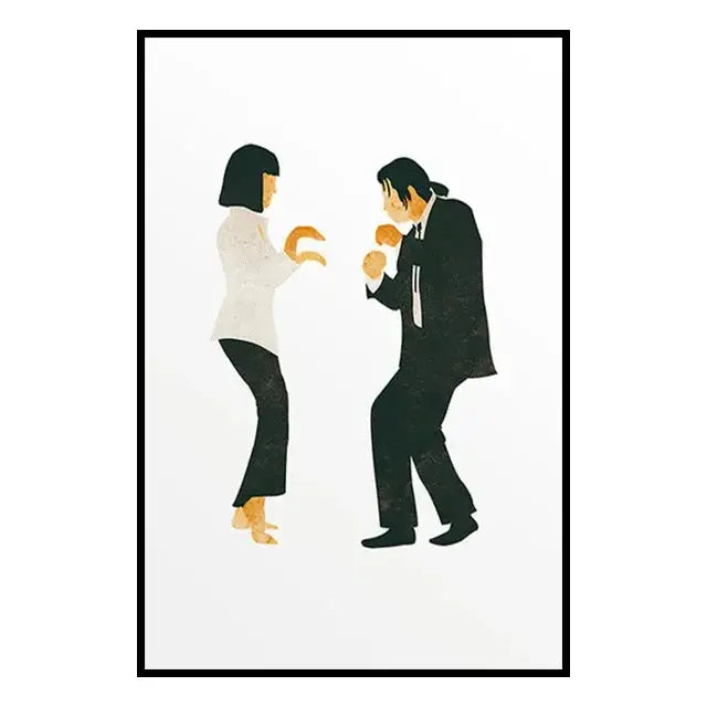 Cult film icons printed on modern canvas for home décor