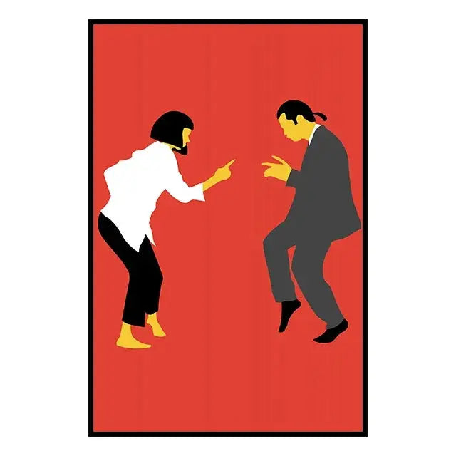 Nostalgic film art featuring 80s and 90s movie legends