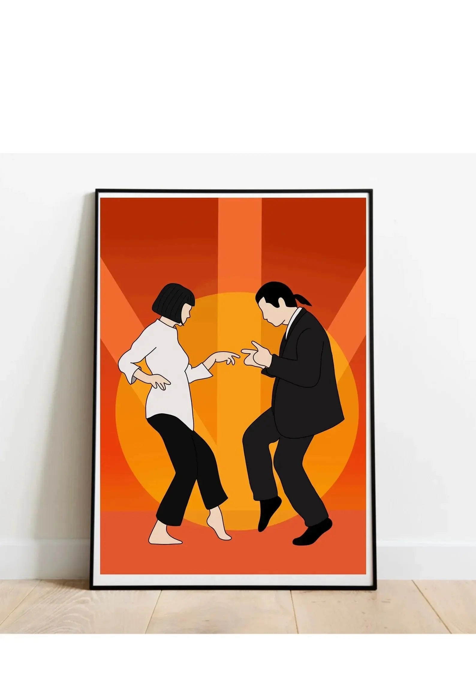 Colourful canvas of pop culture and retro movie scenes