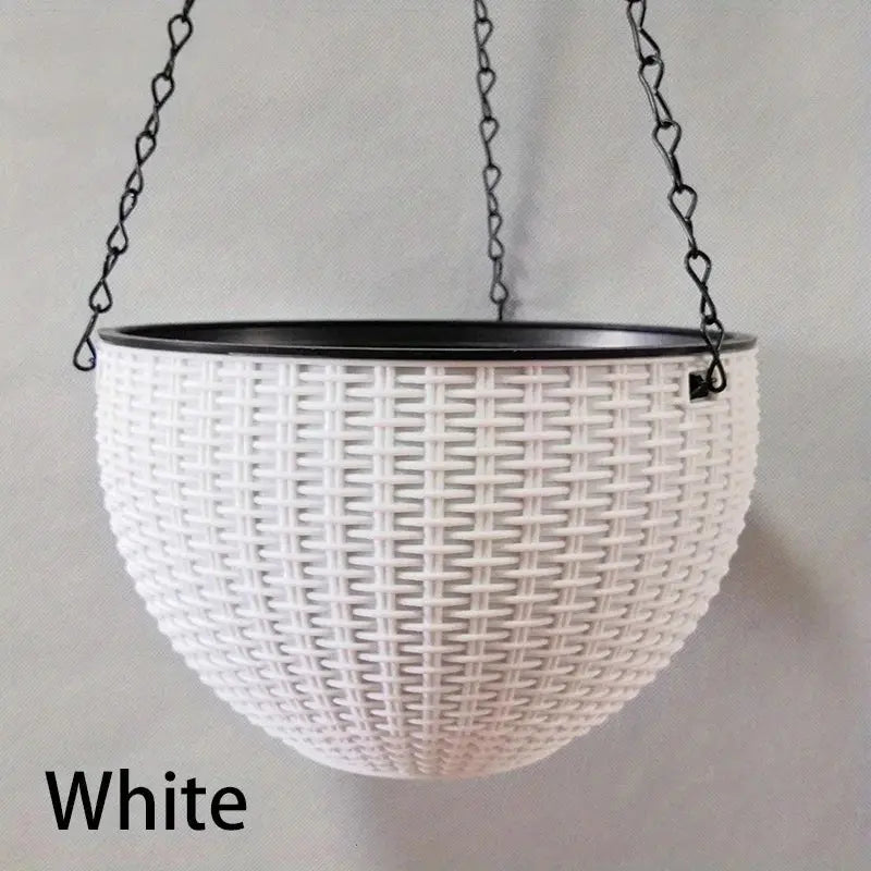 Lightweight wire hanging basket for plants

