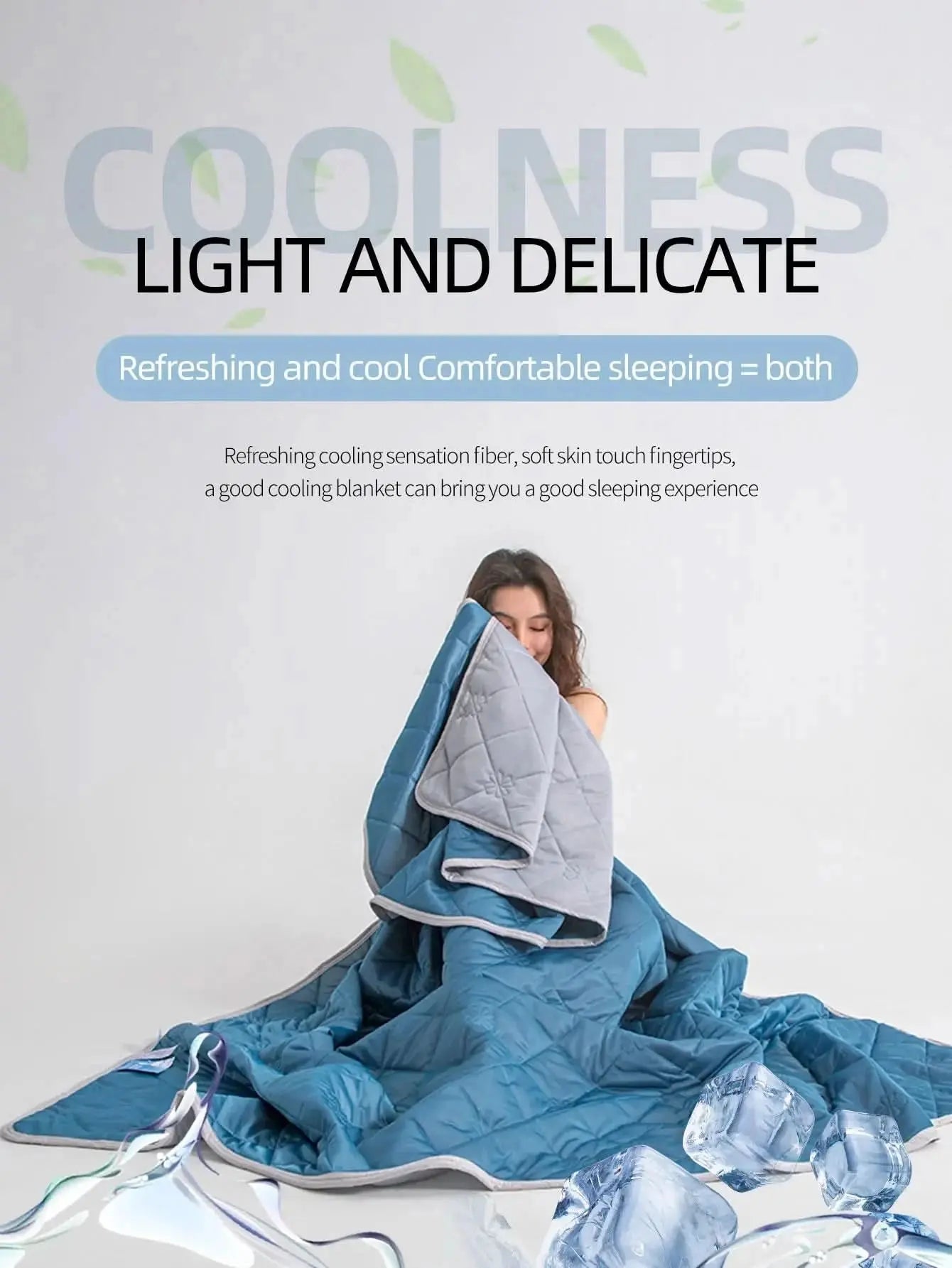 Lightweight and breathable summer comforter with floral stitching and reinforced trim.