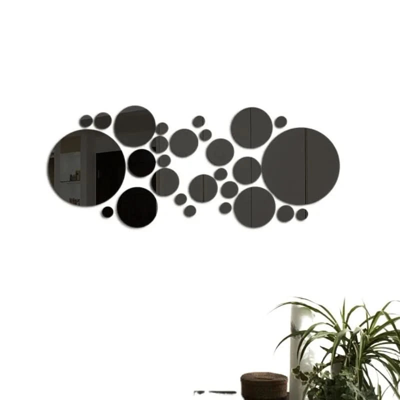 Decorative wall mirror stickers for TV background