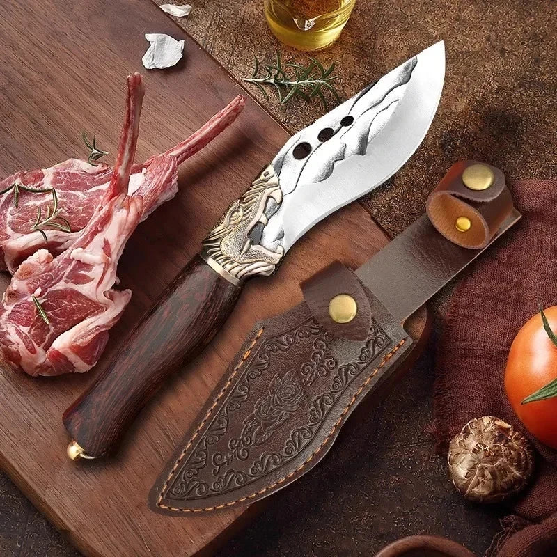 Boning knife with high-carbon forged steel blade