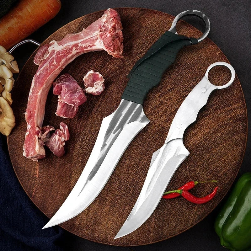 Compact fruit knife for hiking and portable food prep

