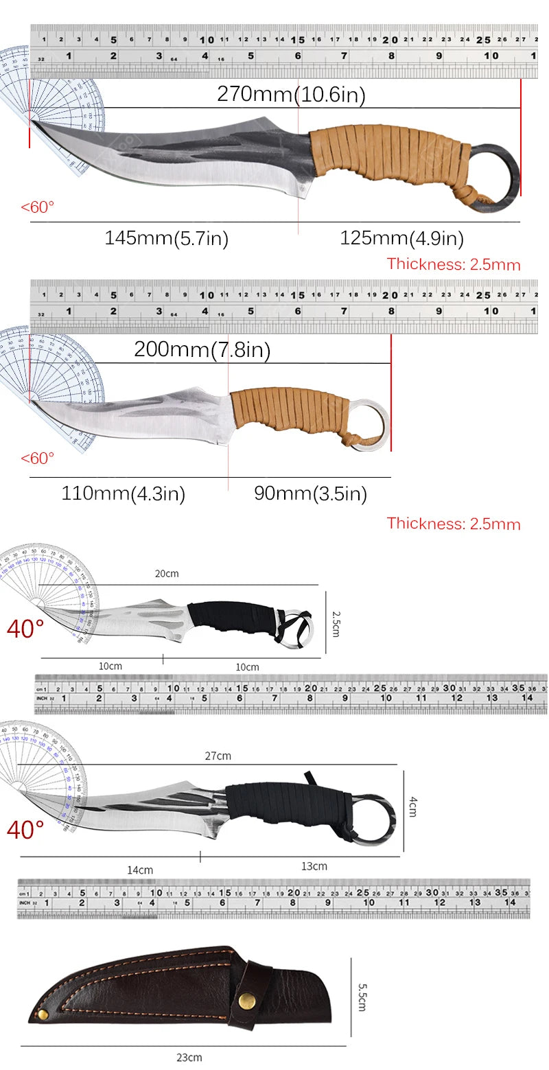 Arthaya knife set with ergonomic grip handles

