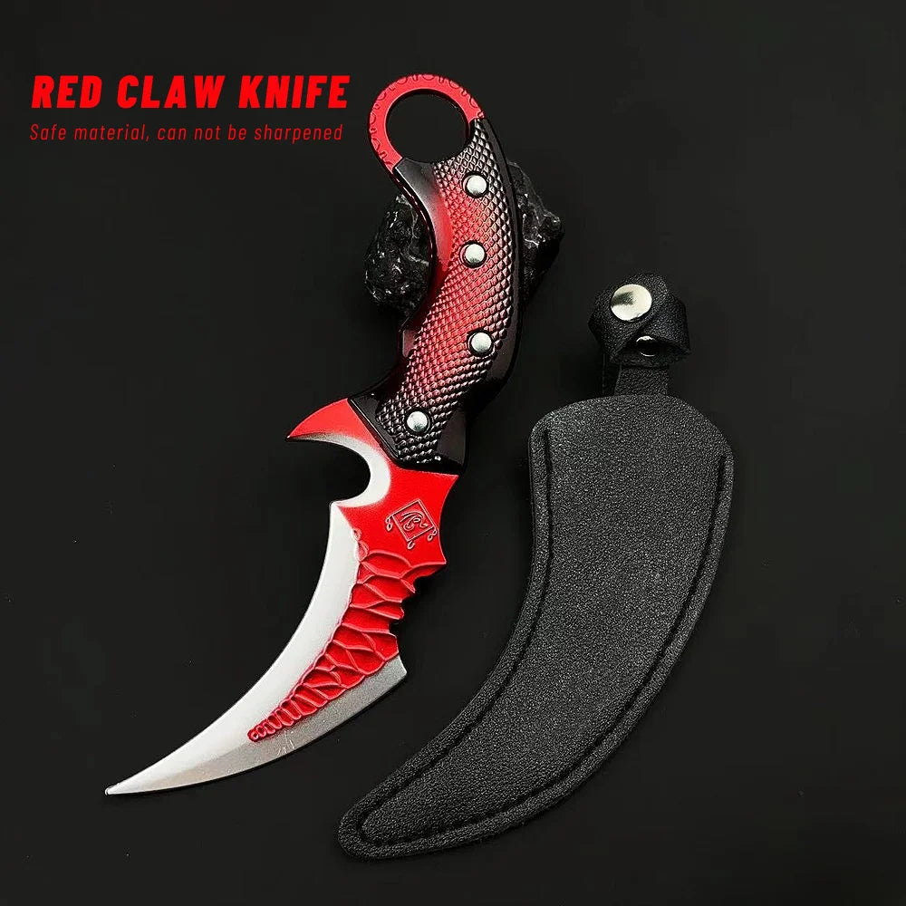 Military-style butterfly knife prop by Arthaya™ in folded position