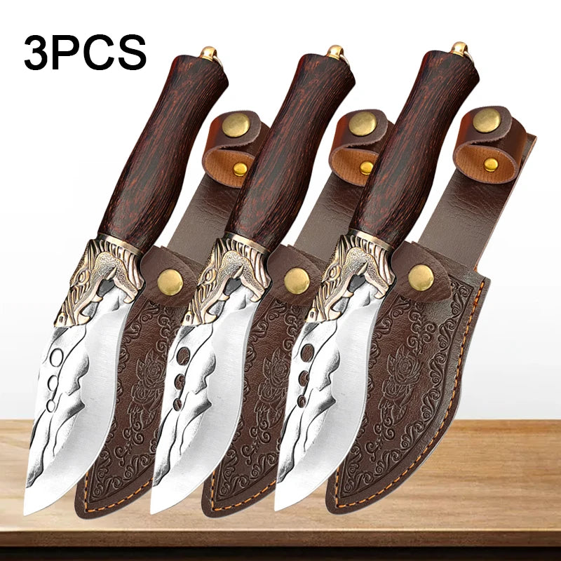 Paring knife with protective sheath for portability