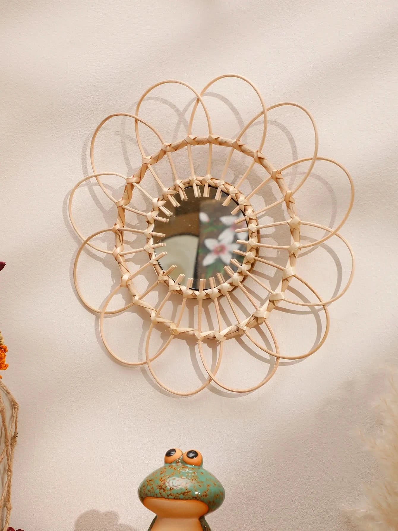 Bohemian style wall-mounted mirror