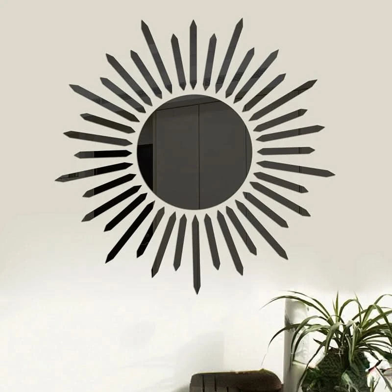 Acrylic peel-and-stick wall mirror